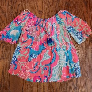 Lilly Pulitzer Off the Shoulder Top